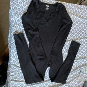 Stretchy black body suit